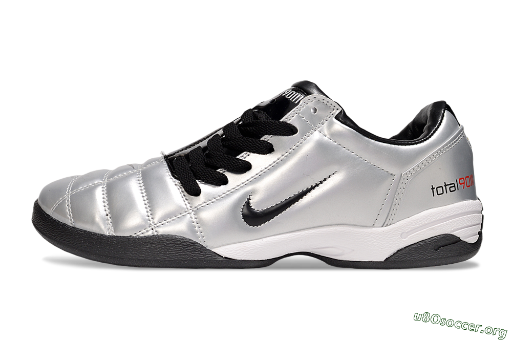 Nike Total 90 III IC Football Shoes - Silver/Black/White 3