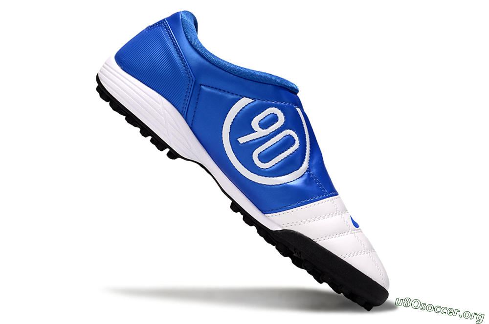 Nike Total 90 III TF Football Shoes - White/Blue/Black 5