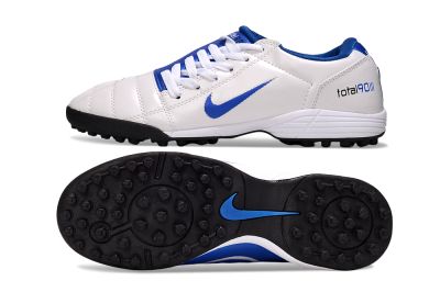 Nike Total 90 III TF Football Shoes - White/Blue/Black