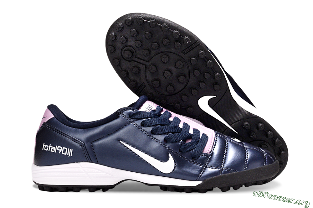 Nike Total 90 III TF Football Shoes - Blue/Pink/White 2