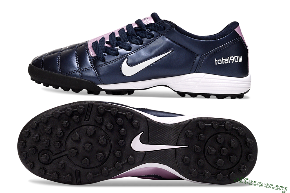 Nike Total 90 III TF Football Shoes - Blue/Pink/White 1