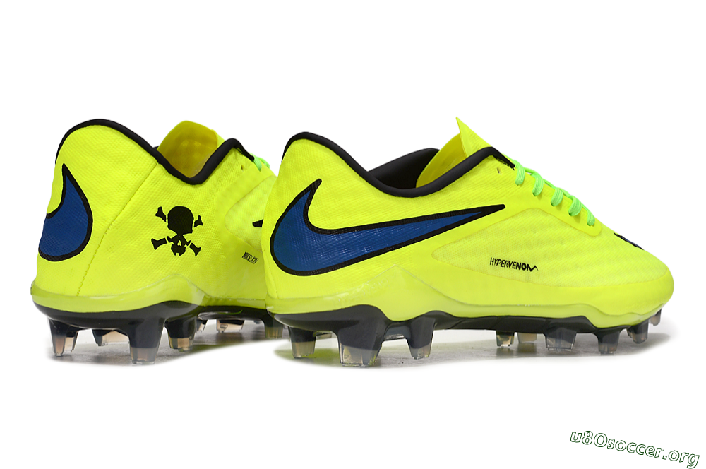 Nike Hypervenom Phantom FG Football Boots - Yellow/Black/Blue 7