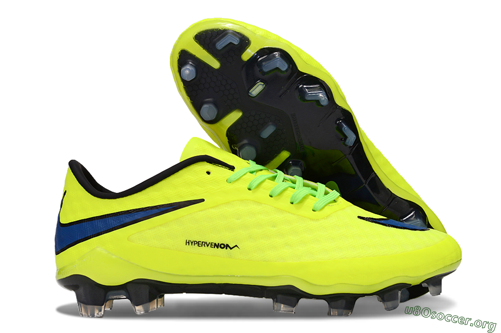 Nike Hypervenom Phantom FG Football Boots - Yellow/Black/Blue 2