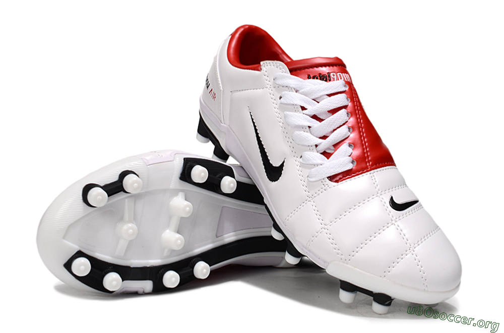 Nike Air Zoom Total 90 III FG Football Boots - White/Black/Red 4