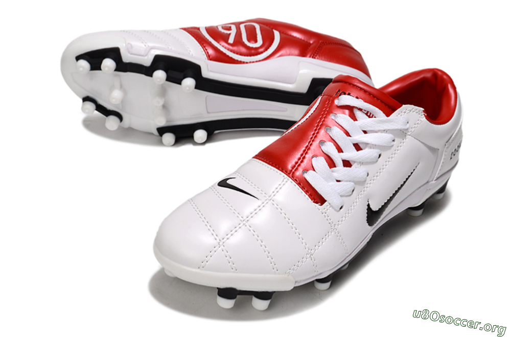 Nike Air Zoom Total 90 III FG Football Boots - White/Black/Red 0