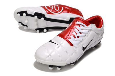 Nike Air Zoom Total 90 III FG Football Boots - White/Black/Red