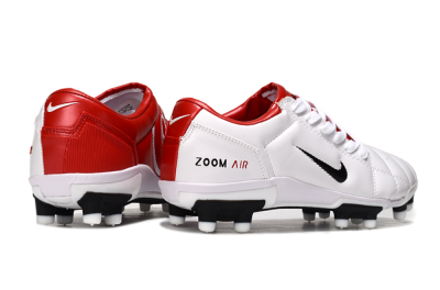 Nike Air Zoom Total 90 III FG Football Boots - White/Black/Red