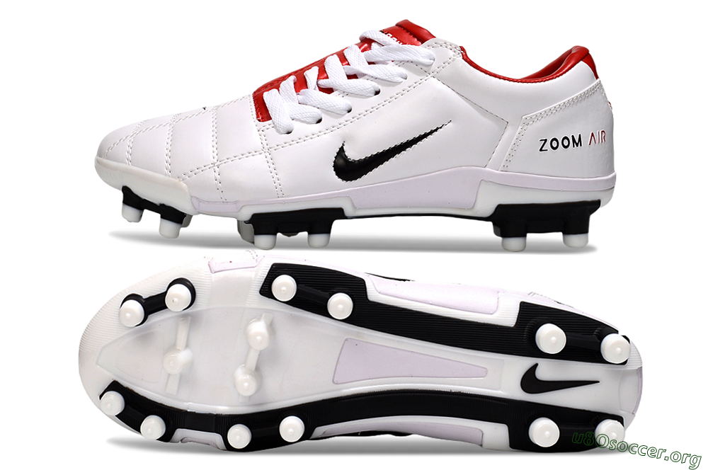 Nike Air Zoom Total 90 III FG Football Boots - White/Black/Red 1