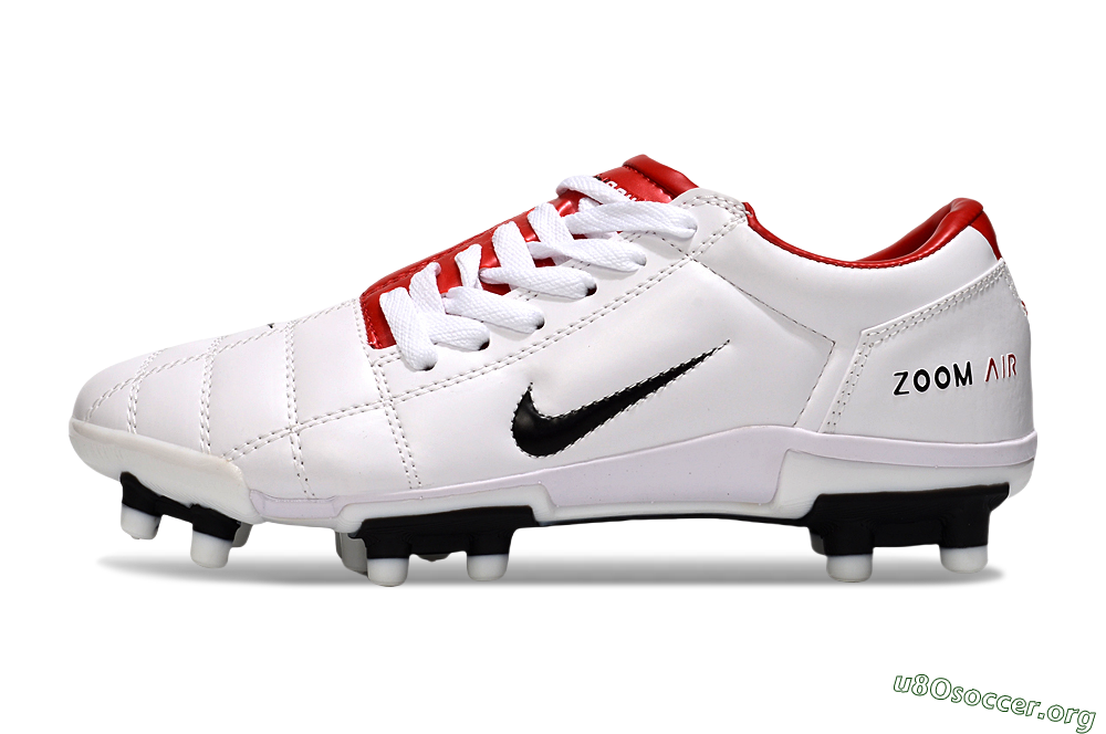 Nike Air Zoom Total 90 III FG Football Boots - White/Black/Red 3