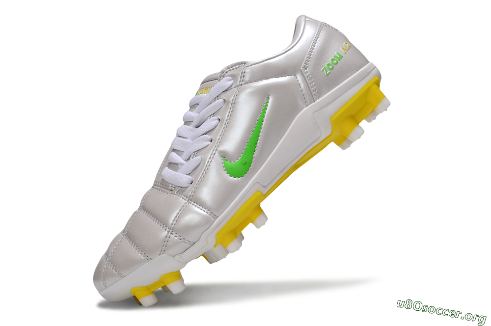 Nike Air Zoom Total 90 III FG Football Boots - White/Yellow 6