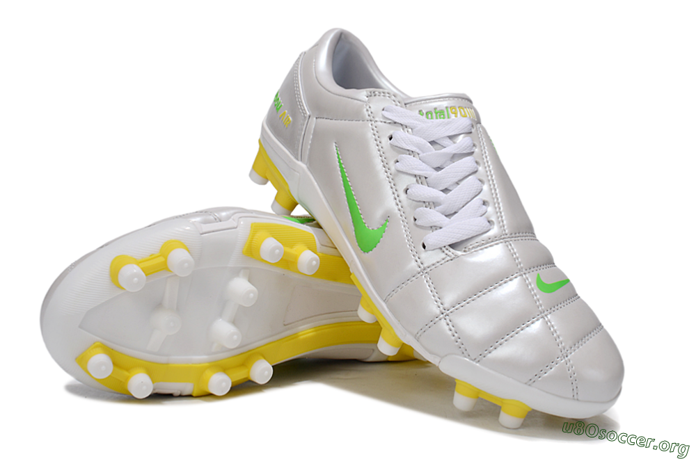 Nike Air Zoom Total 90 III FG Football Boots - White/Yellow 4