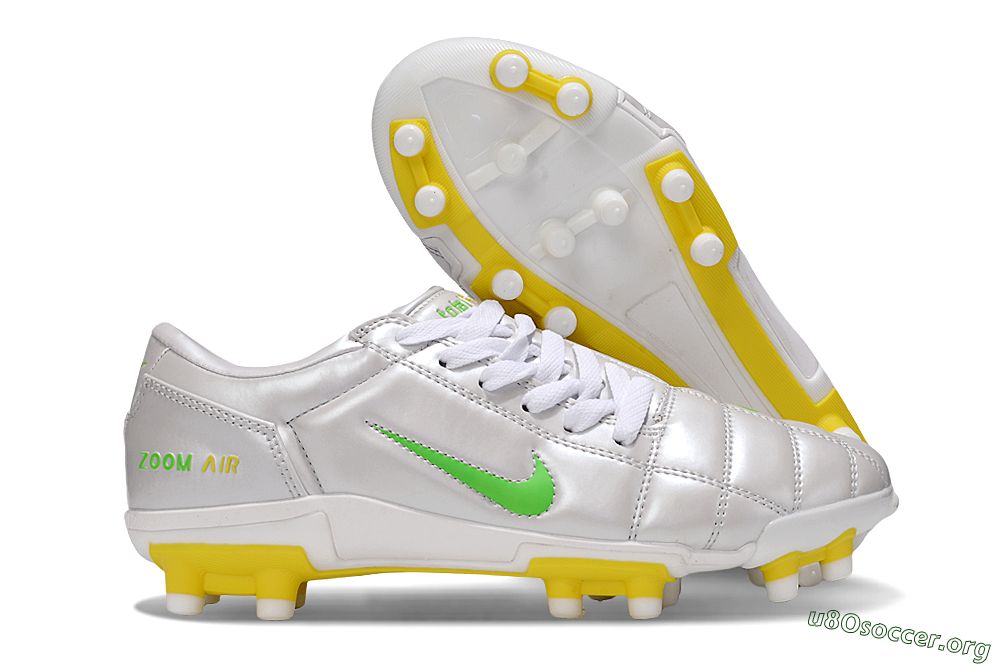 Nike Air Zoom Total 90 III FG Football Boots - White/Yellow 2