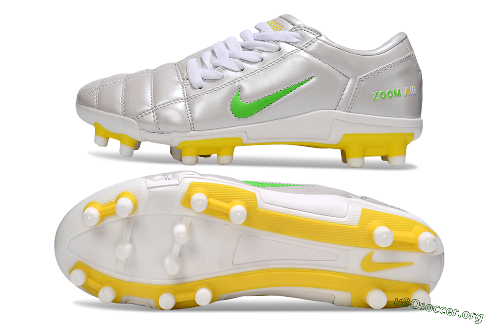 Nike Air Zoom Total 90 III FG Football Boots - White/Yellow 1