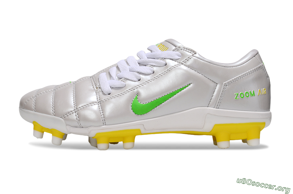 Nike Air Zoom Total 90 III FG Football Boots - White/Yellow 3