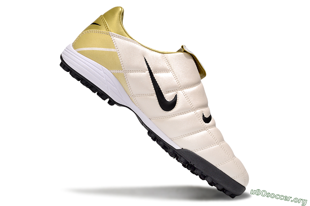 Nike Total 90 III TF Football Shoes - Gold/Beige/Black 5
