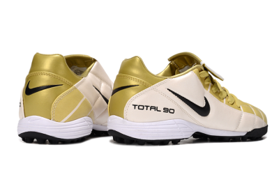 Nike Total 90 III TF Football Shoes - Gold/Beige/Black
