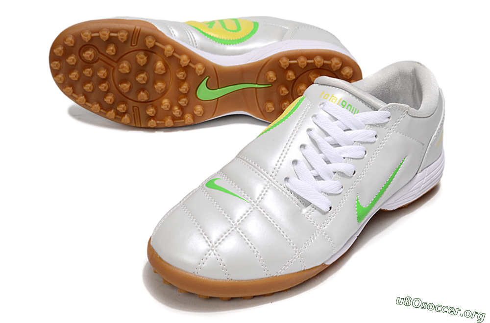 Nike Total 90 III TF Football Shoes - White/Yellow 0