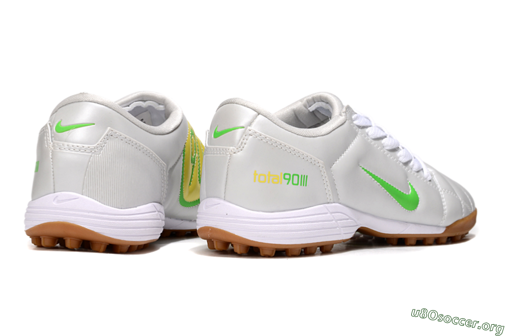 Nike Total 90 III TF Football Shoes - White/Yellow 7