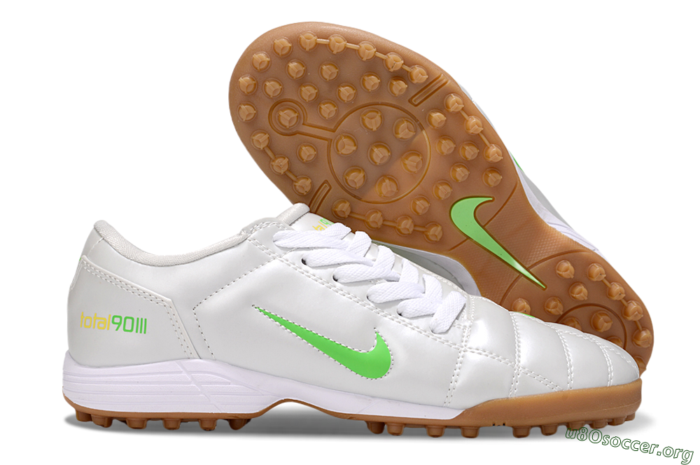 Nike Total 90 III TF Football Shoes - White/Yellow 2