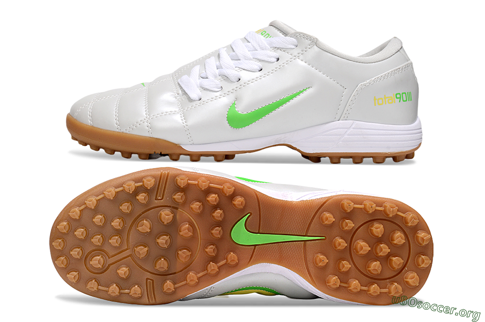 Nike Total 90 III TF Football Shoes - White/Yellow 1