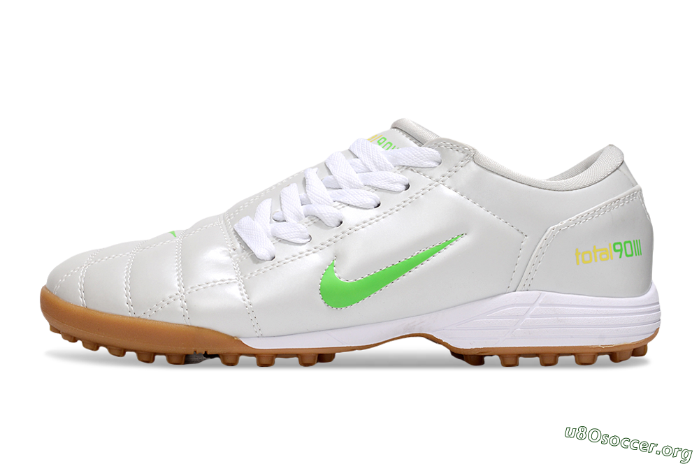 Nike Total 90 III TF Football Shoes - White/Yellow 3