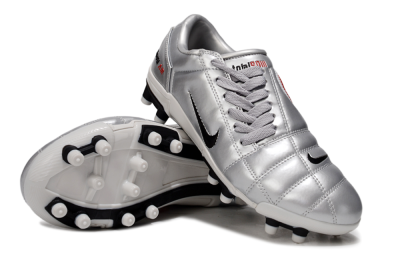 Nike Air Zoom Total 90 III FG Football Boots - Silver/Black/White