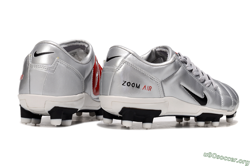 Nike Air Zoom Total 90 III FG Football Boots - Silver/Black/White 7