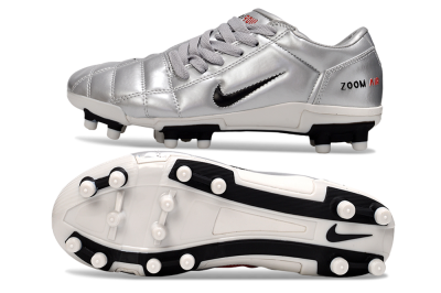 Nike Air Zoom Total 90 III FG Football Boots - Silver/Black/White