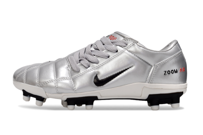 Nike Air Zoom Total 90 III FG Football Boots - Silver/Black/White
