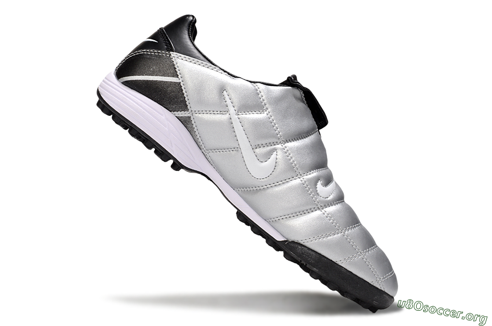 Nike Total 90 III TF Football Shoes - Silver/White/Black 5