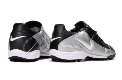Nike Total 90 III TF Football Shoes - Silver/White/Black