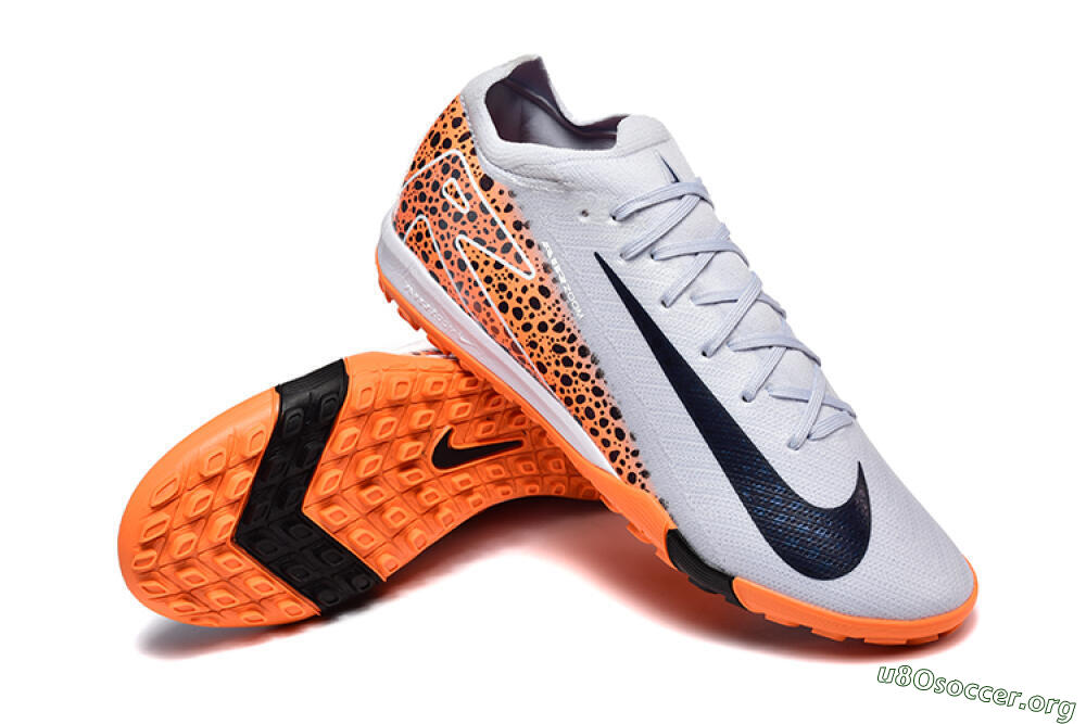 Nike Air Zoom Mercurial Vapor 16 Elite TF Football Shoes - Grey/White/Leopard 4