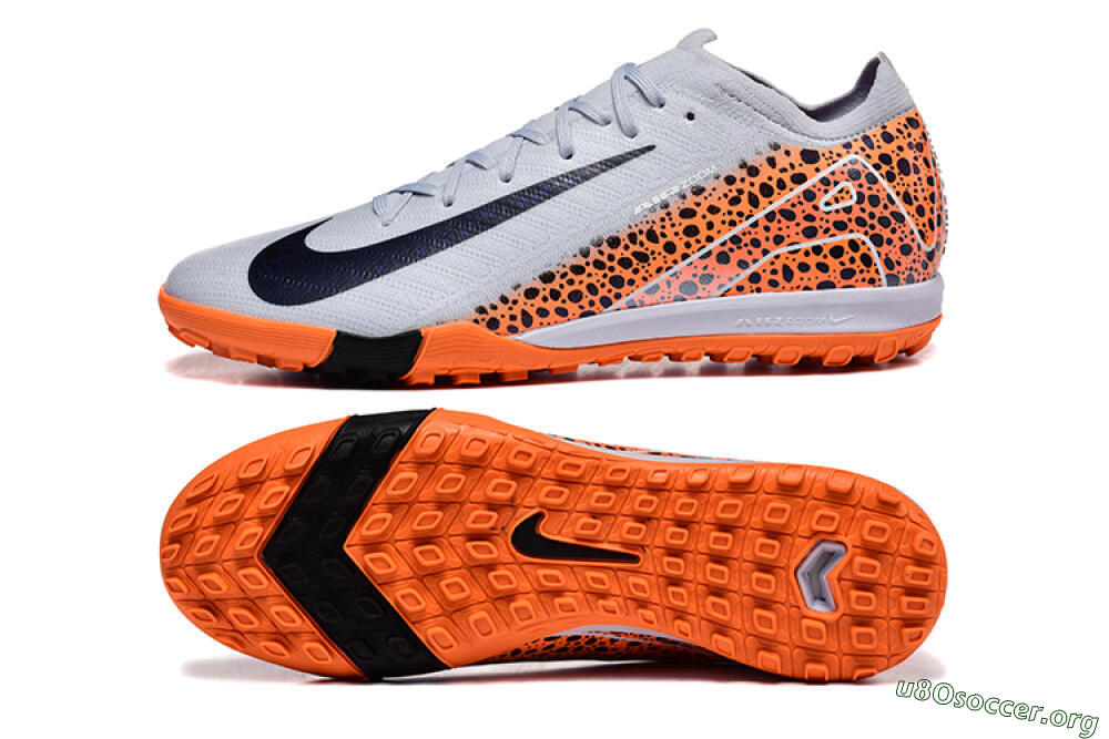 Nike Air Zoom Mercurial Vapor 16 Elite TF Football Shoes - Grey/White/Leopard 1