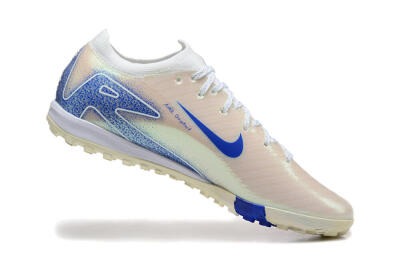 Nike Air Zoom Mercurial Vapor 16 Elite TF Football Shoes - Beige/Blue/White