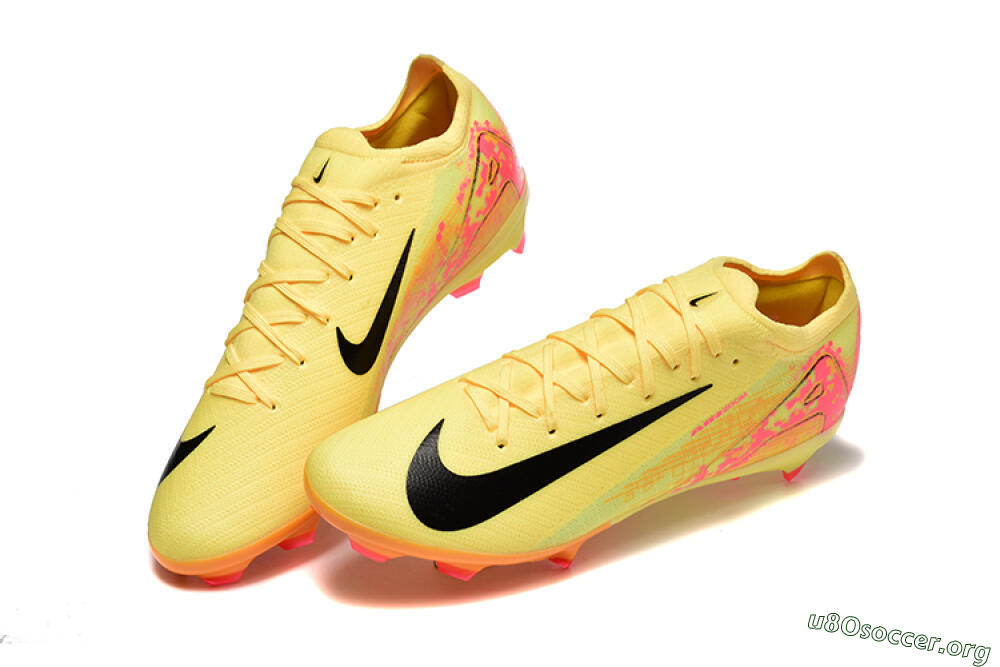 Nike Air Zoom Mercurial Vapor 16 Elite FG Football Boots - Yellow/Black/Red 6
