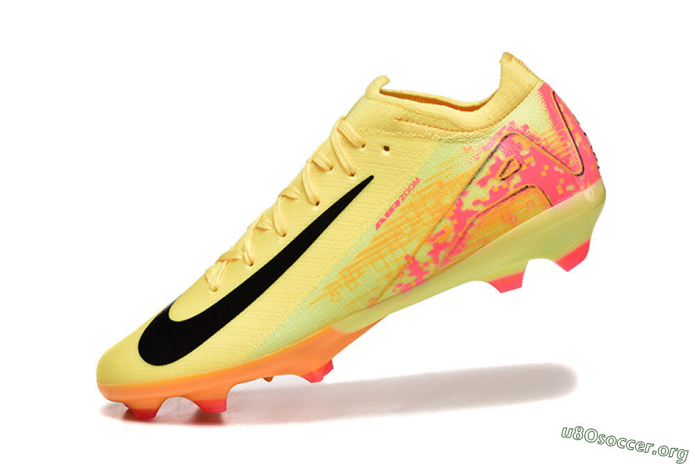 Nike Air Zoom Mercurial Vapor 16 Elite FG Football Boots - Yellow/Black/Red 8
