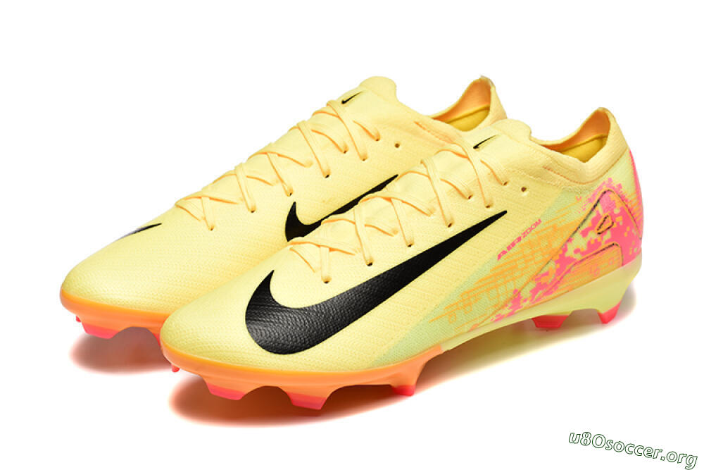 Nike Air Zoom Mercurial Vapor 16 Elite FG Football Boots - Yellow/Black/Red 5