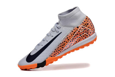 Nike Air Zoom Mercurial Superfly 10 Elite TF Football Shoes - Grey/Black/Leopard