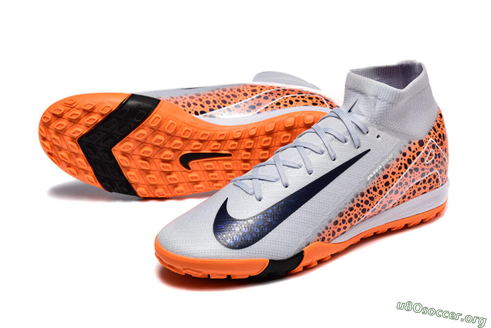 Nike Air Zoom Mercurial Superfly 10 Elite TF Football Shoes - Grey/Black/Leopard 0