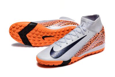 Nike Air Zoom Mercurial Superfly 10 Elite TF Football Shoes - Grey/Black/Leopard