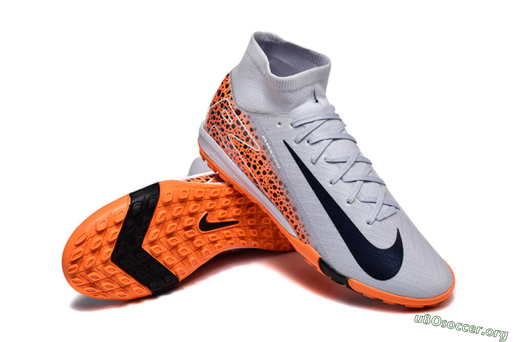 Nike Air Zoom Mercurial Superfly 10 Elite TF Football Shoes - Grey/Black/Leopard 4