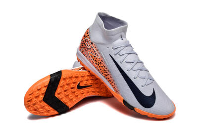 Nike Air Zoom Mercurial Superfly 10 Elite TF Football Shoes - Grey/Black/Leopard