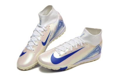 Nike Air Zoom Mercurial Superfly 10 Elite TF Football Shoes - Beige/White/Blue