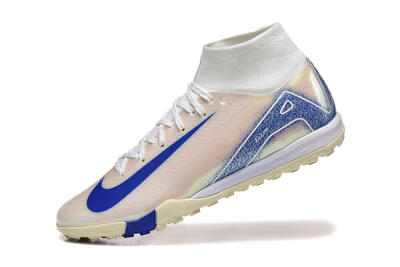 Nike Air Zoom Mercurial Superfly 10 Elite TF Football Shoes - Beige/White/Blue
