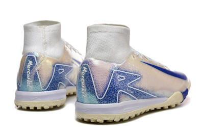 Nike Air Zoom Mercurial Superfly 10 Elite TF Football Shoes - Beige/White/Blue