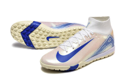 Nike Air Zoom Mercurial Superfly 10 Elite TF Football Shoes - Beige/White/Blue