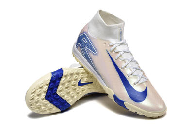 Nike Air Zoom Mercurial Superfly 10 Elite TF Football Shoes - Beige/White/Blue