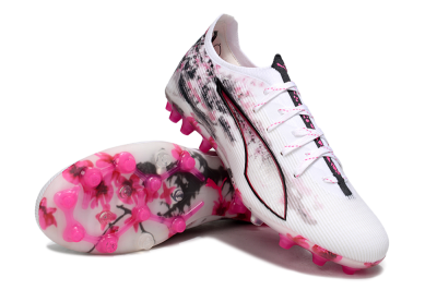 Puma Ultra 5 Ultimate FG Football Boots - White/Pink/Black