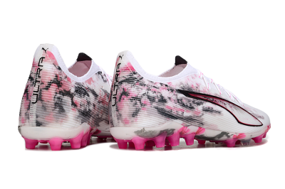 Puma Ultra 5 Ultimate FG Football Boots - White/Pink/Black
