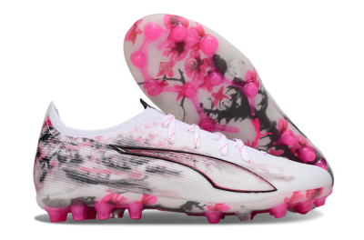 Puma Ultra 5 Ultimate FG Football Boots - White/Pink/Black